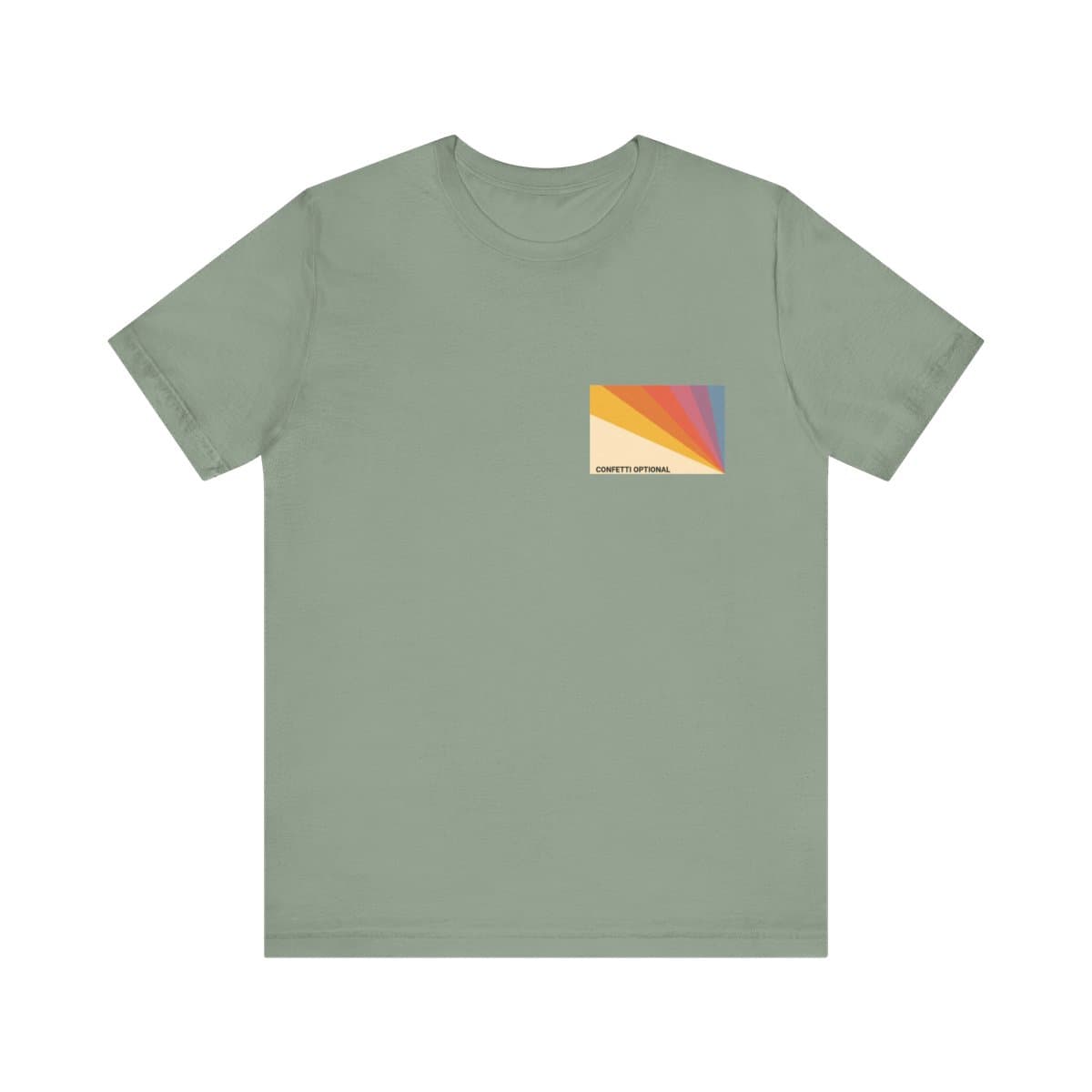 “Confetti Optional” Short Sleeve Tee